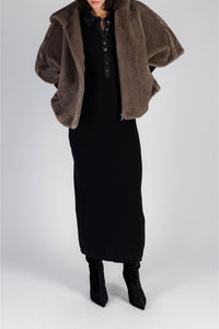 Cape en fausse fourrure effet vison - Iris