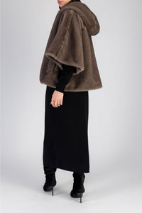 Cape en fausse fourrure effet vison - Iris