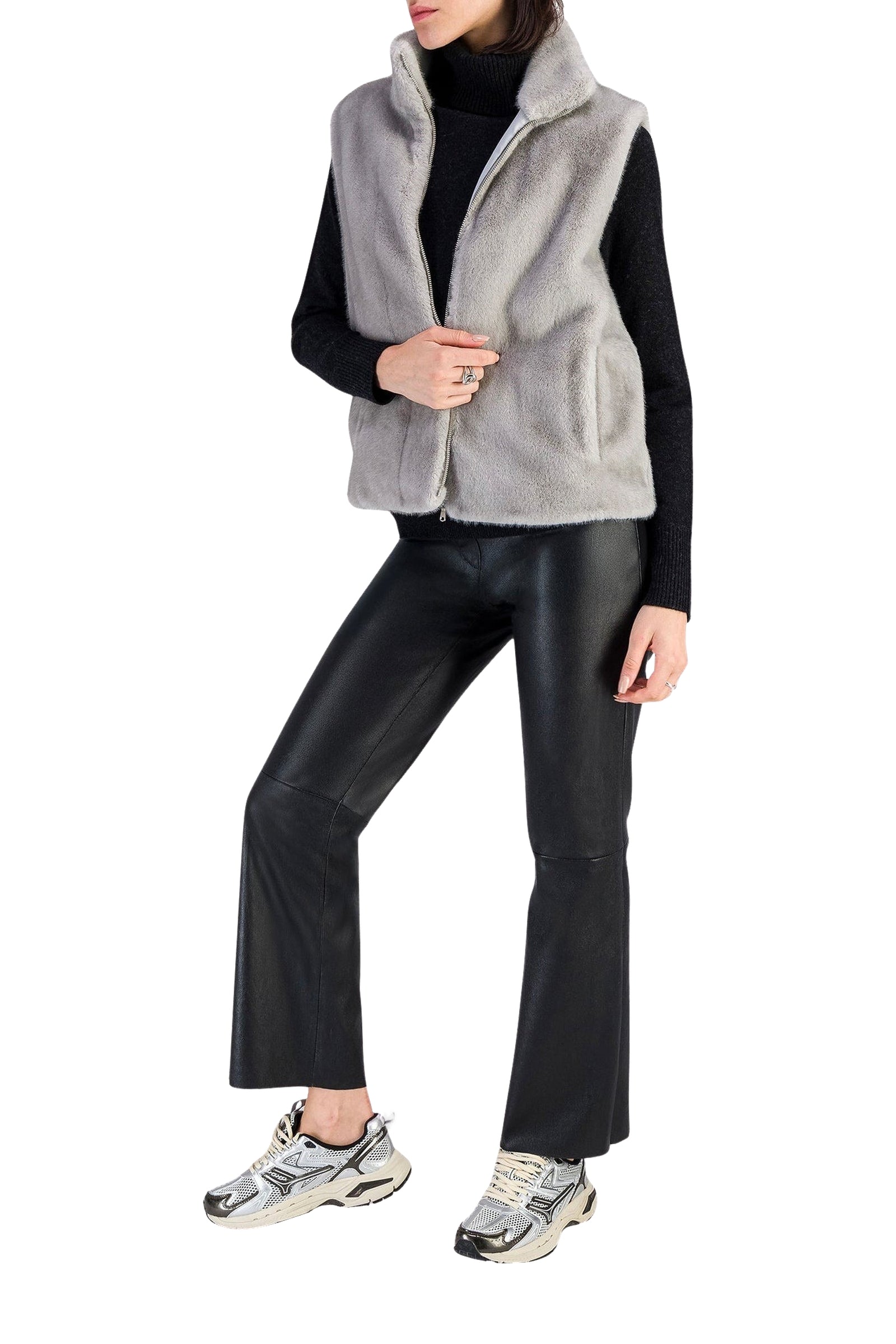 16 QTY NEW GILET SL EN IMITATION VISON