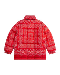 Bandana print padded jacket - Piment