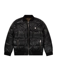 Blouson réversible à broderie - Noir Kaki