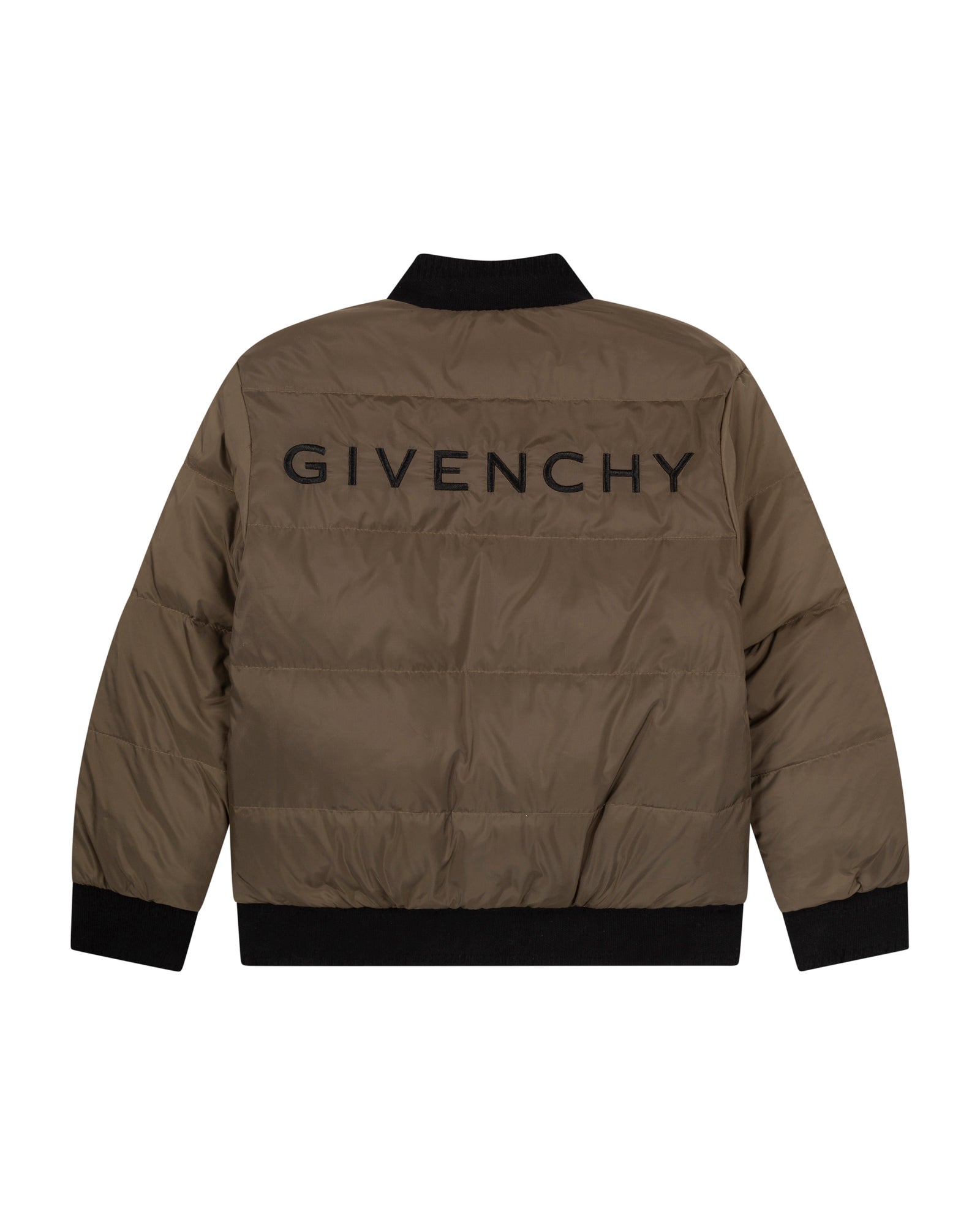 Blouson réversible à broderie - Noir Kaki