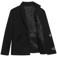 Knitted suit jacket - Black