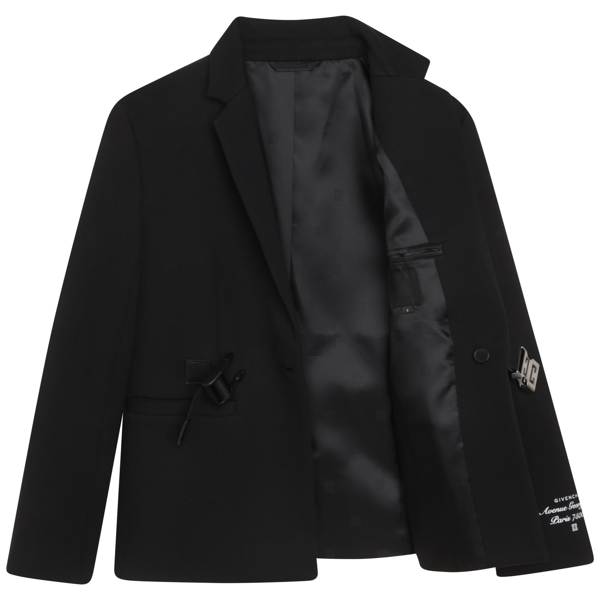 Knitted suit jacket - Black