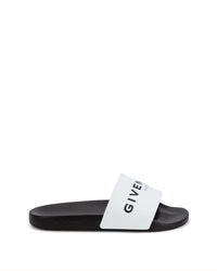 Claquettes avec logo imprimé - Blanc