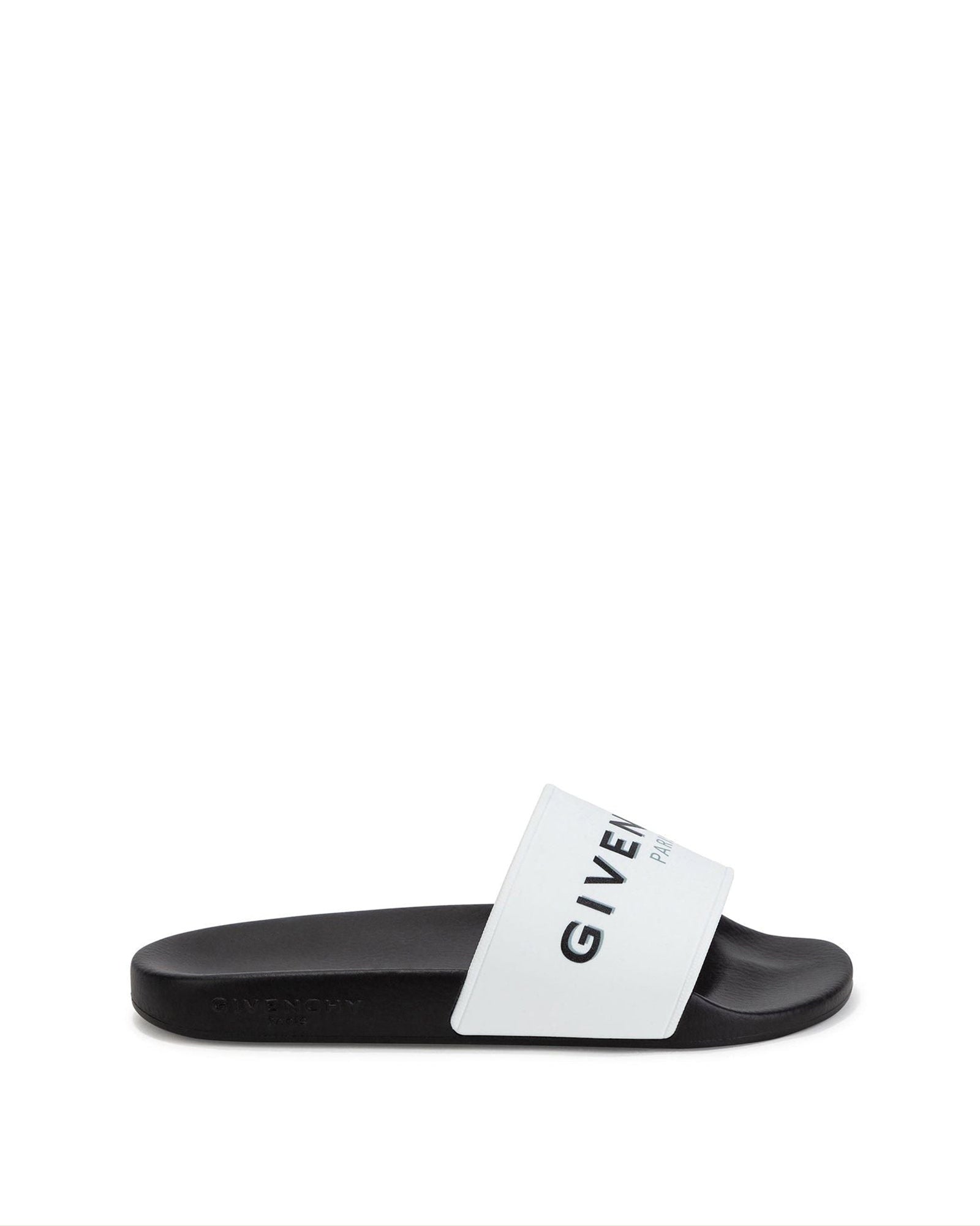 Claquettes avec logo imprimé - Blanc
