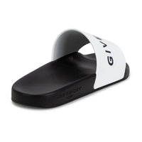 Claquettes avec logo imprimé - Blanc