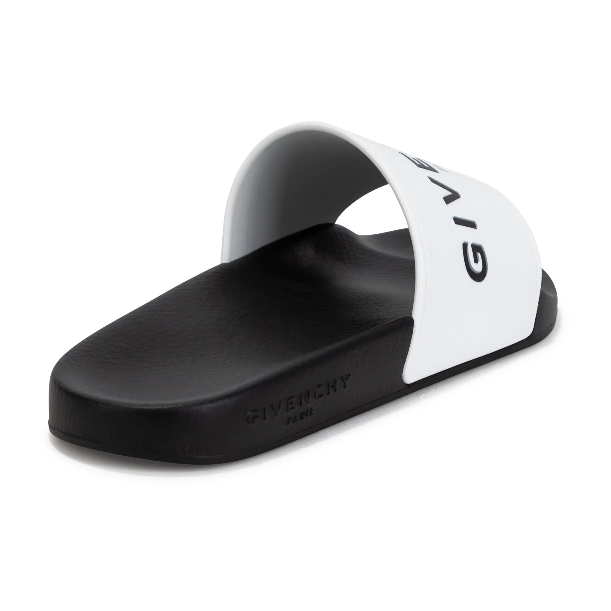Claquettes avec logo imprimé - Blanc