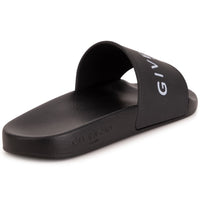Sandales slide avec logo en relief - Black