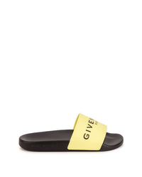 Slide sandals with embossed logo - Primevere