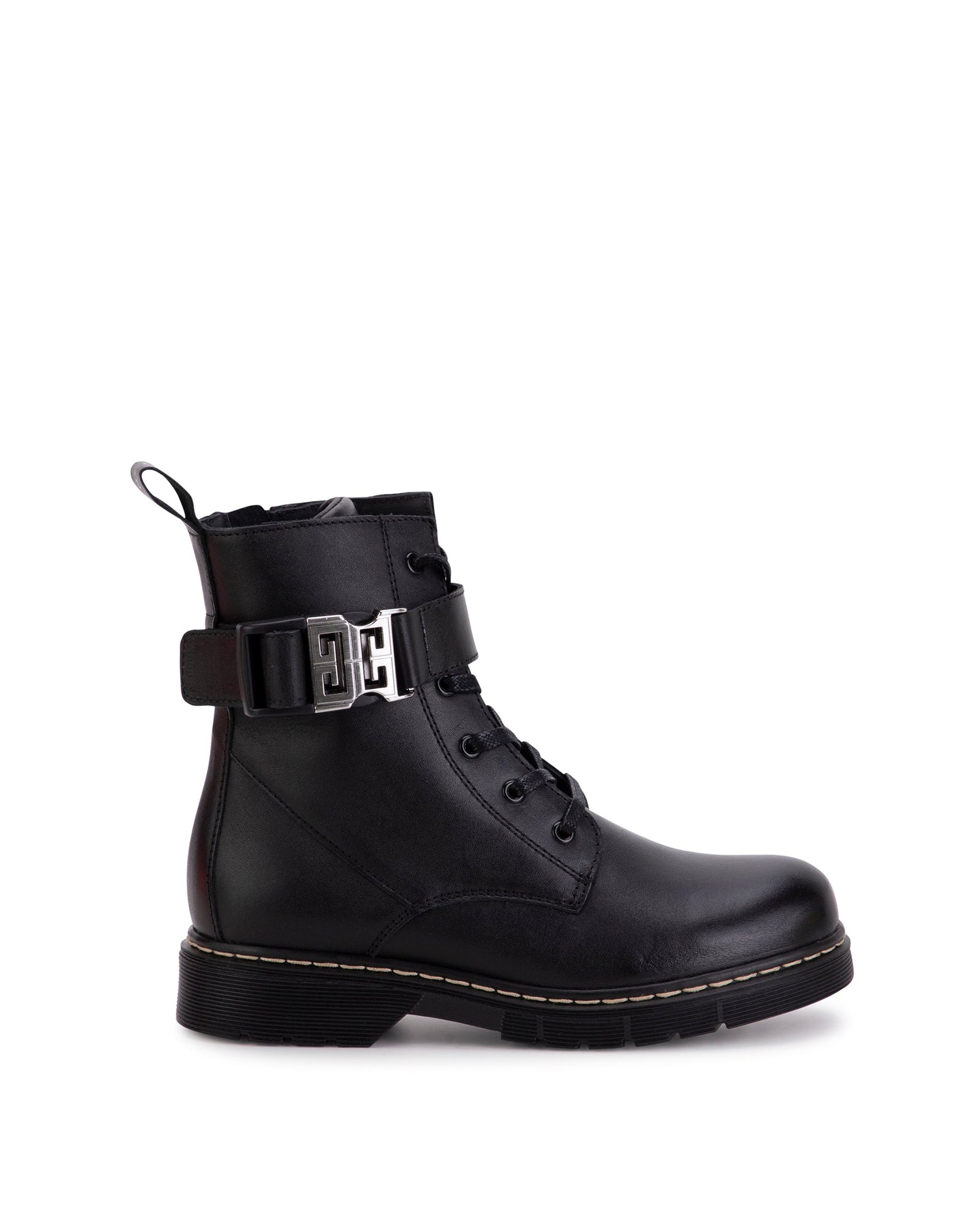 Leather ankle boots - Black