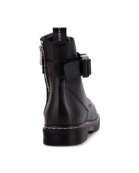 Leather ankle boots - Black