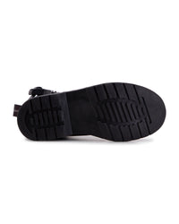 Leather ankle boots - Black