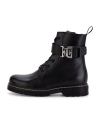 Leather ankle boots - Black