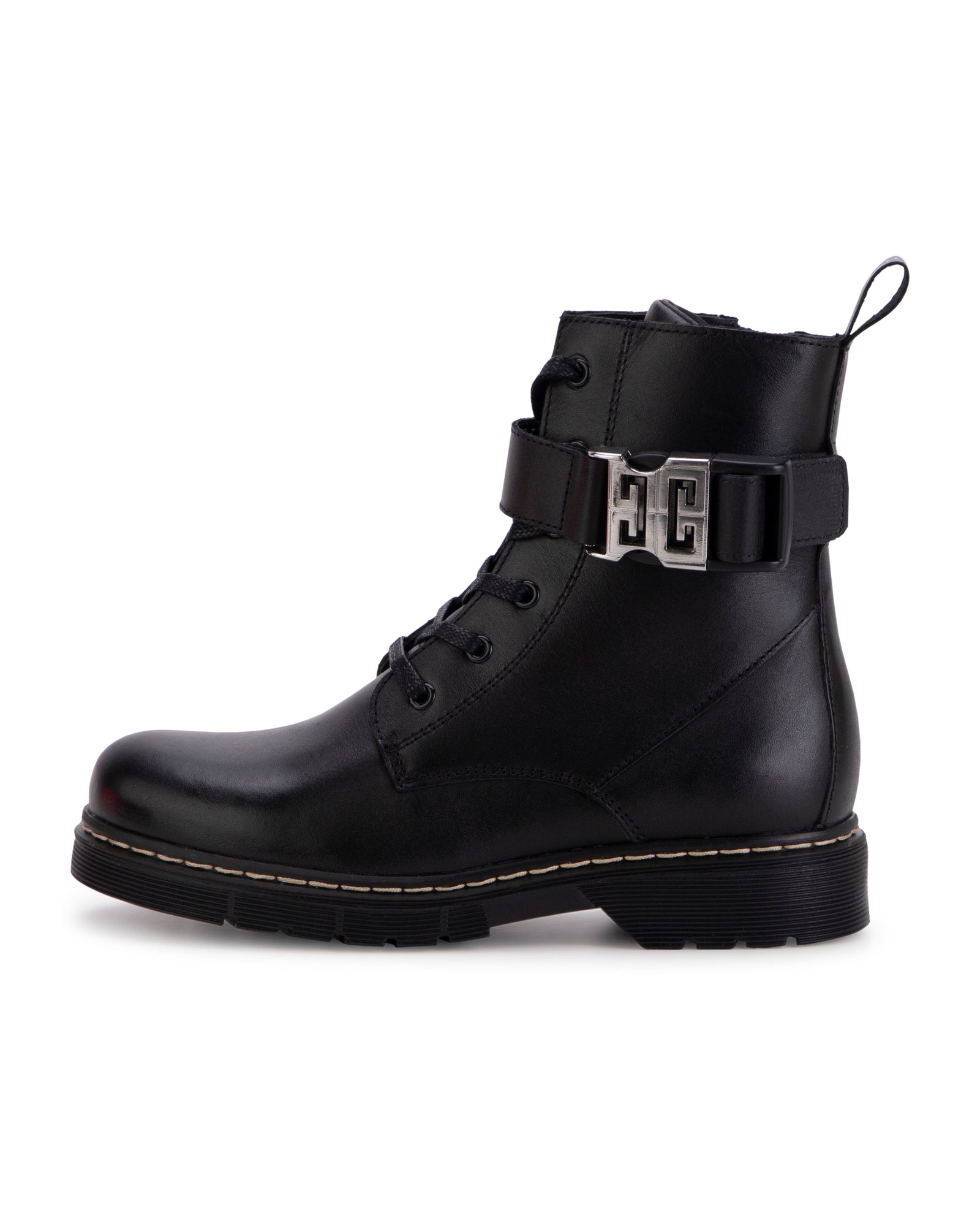 Leather ankle boots - Black