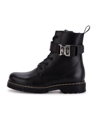 Leather ankle boots - Black