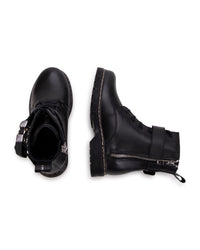 Leather ankle boots - Black