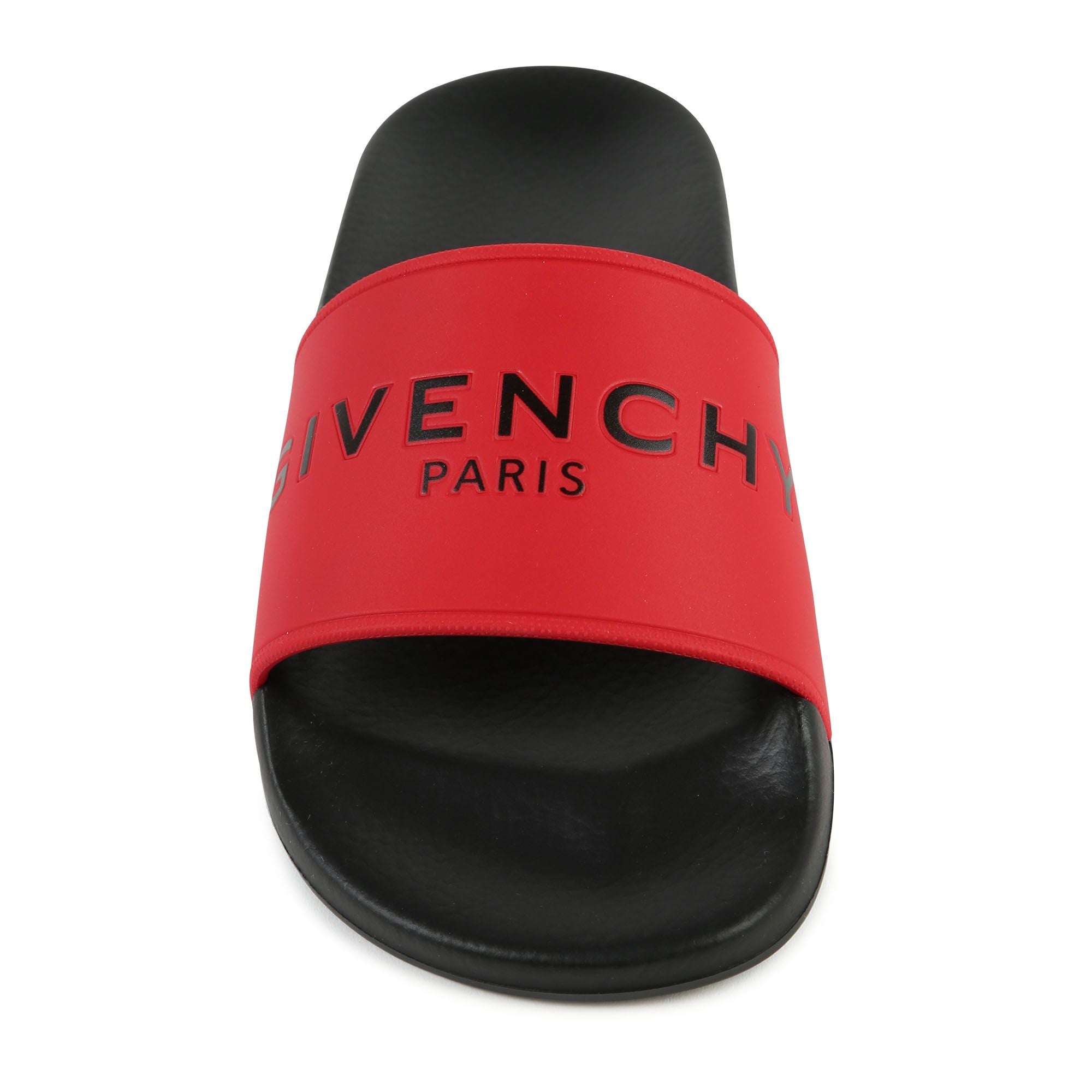 Sandales avec logo en relief - Rouge