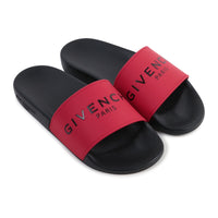 Sandales avec logo - Rouge