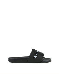 Mules avec logo en relief - Black