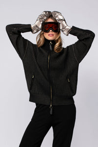 1 QTY NEW GILET EN MAILLE BICOLOR