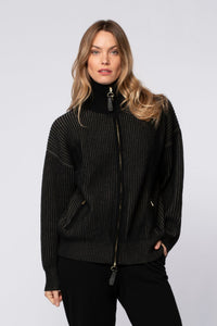 1 QTY NEW GILET EN MAILLE BICOLOR