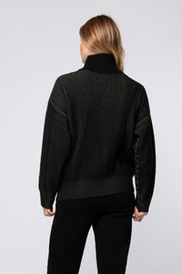 1 QTY NEW GILET EN MAILLE BICOLOR