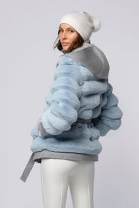 1 QTY NEW MANTEAU IMITATION CHINCHILLA
