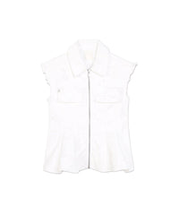 Veste sans manches en coton - Blanc