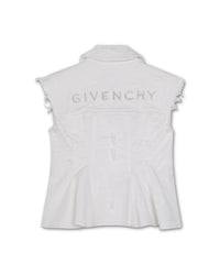 Veste sans manches en coton - Blanc