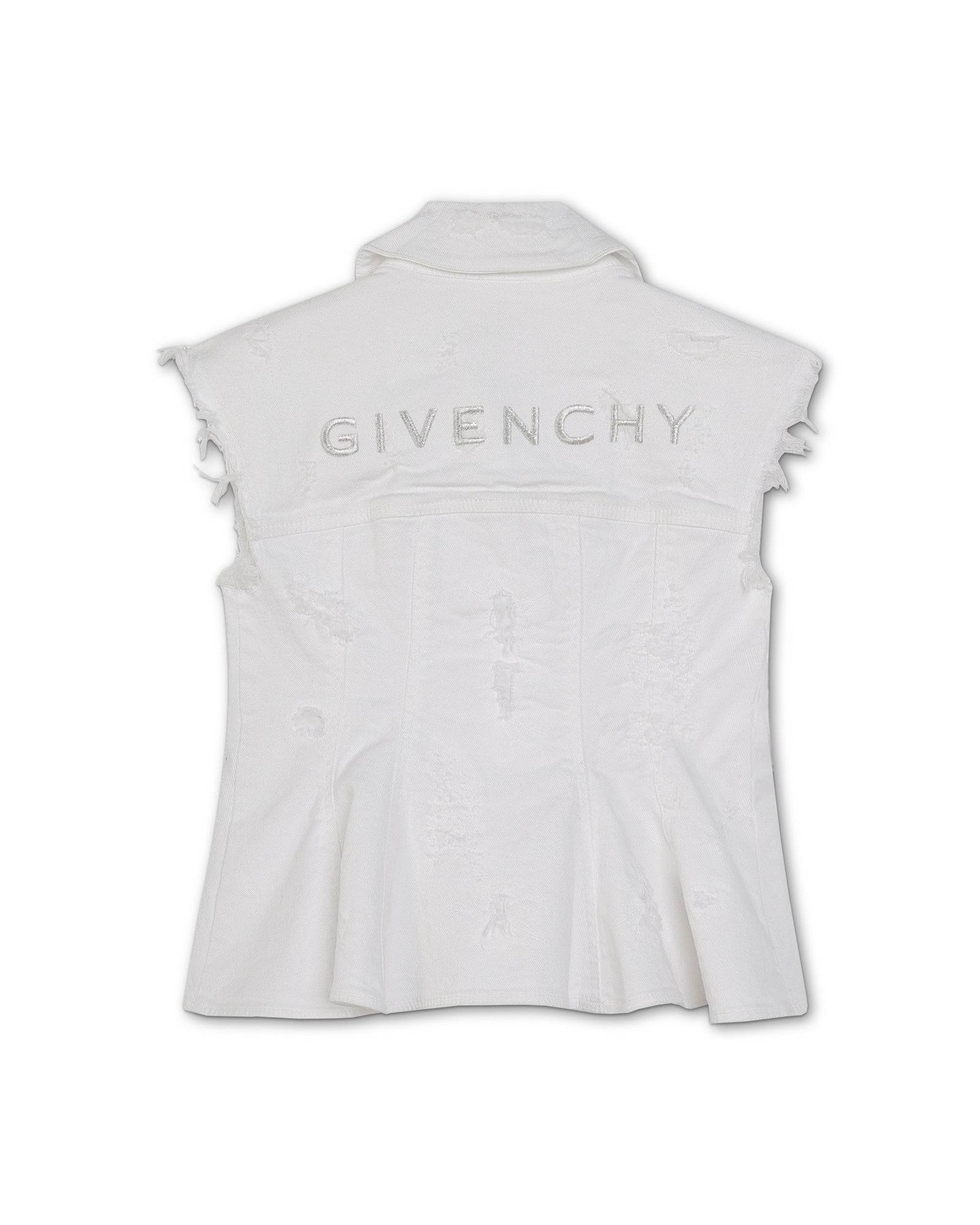 Veste sans manches en coton - Blanc