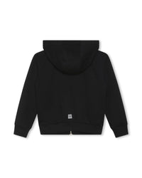 Cardigan à capuche en coton - Black