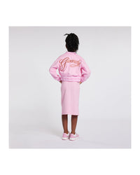 Bomber en coton - Rose friandise