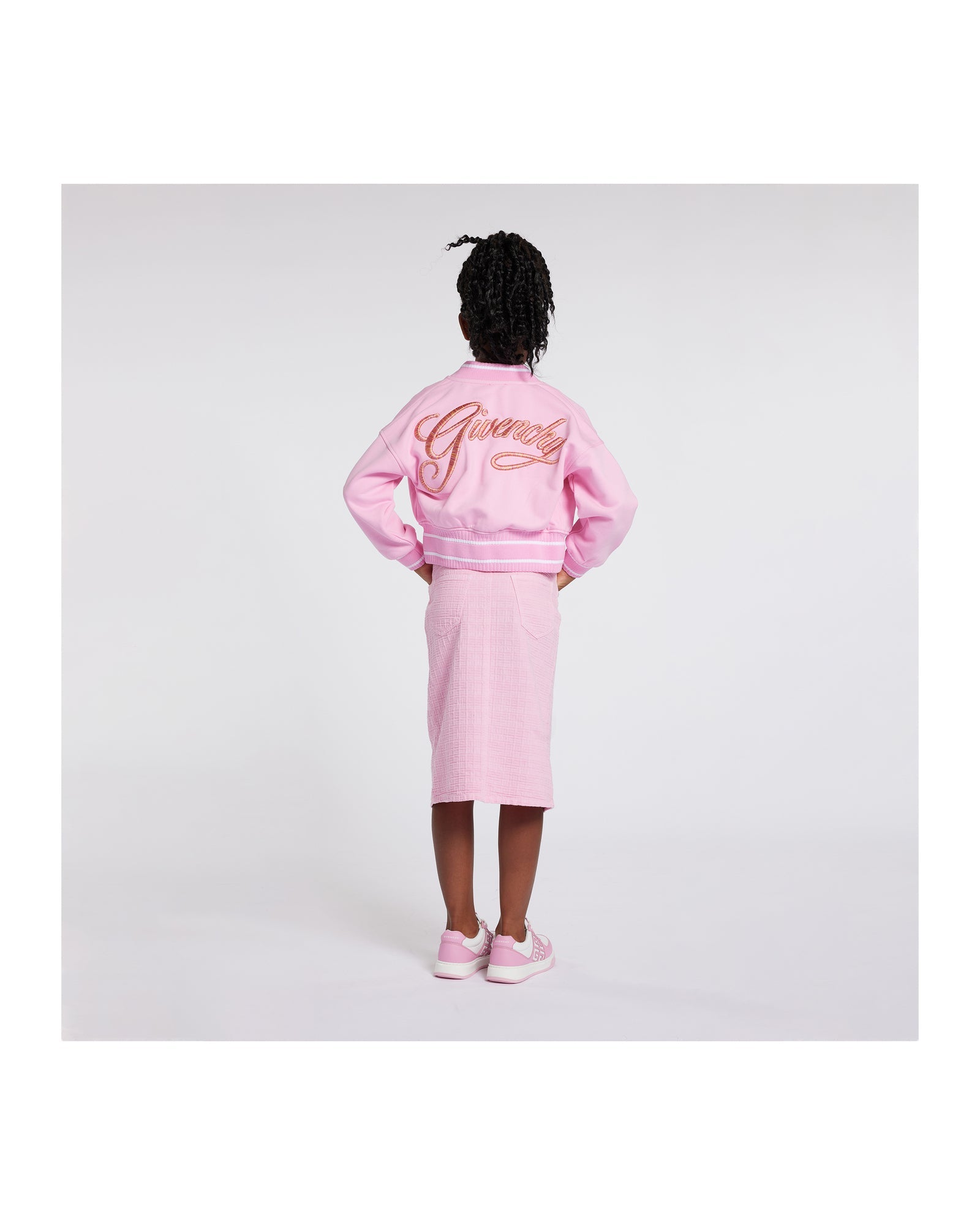 Bomber en coton - Rose friandise
