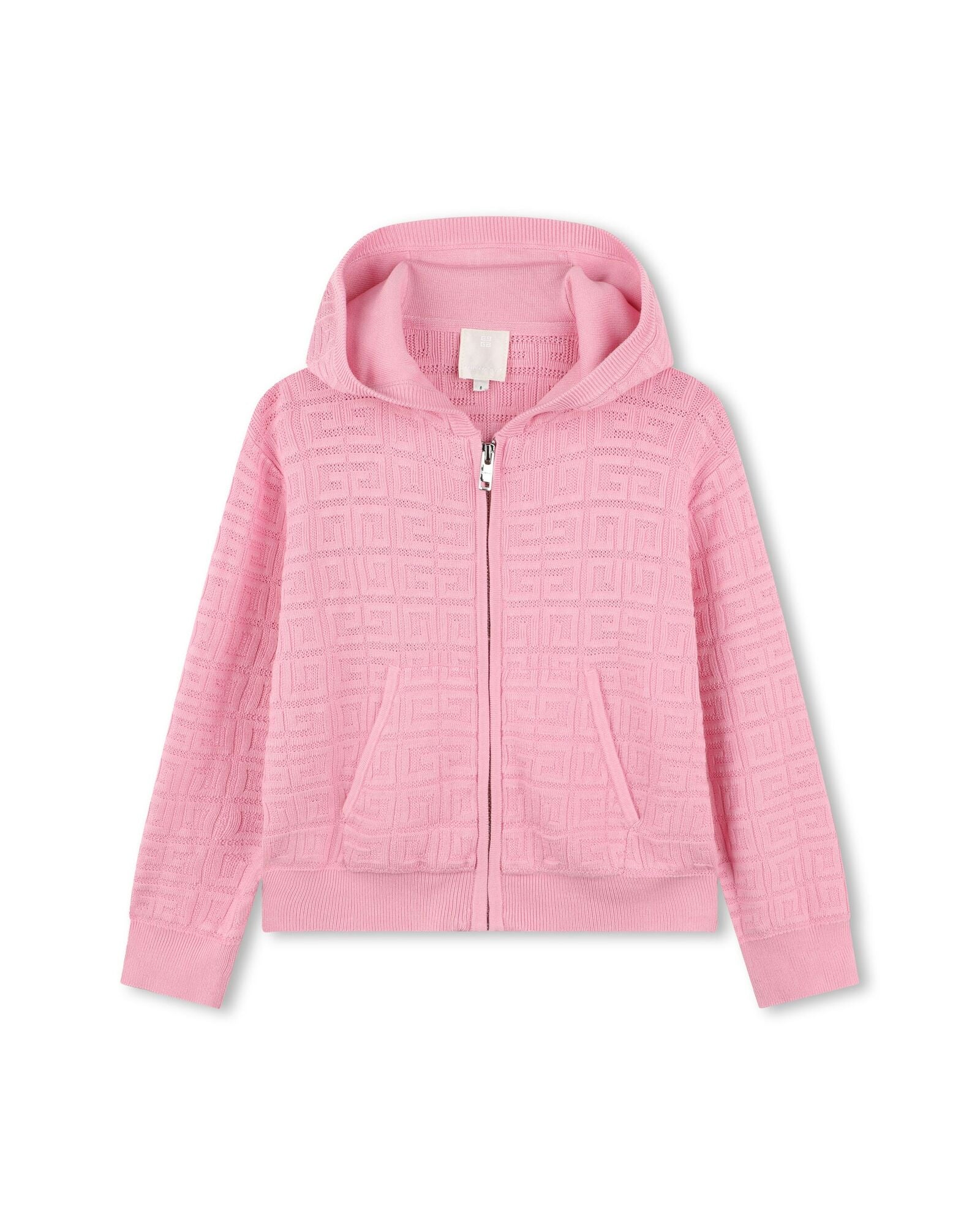Cardigan à capuche en tricot - Rose Friandi