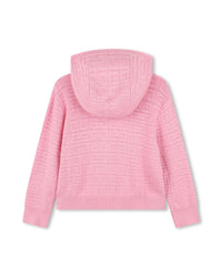 Cardigan à capuche en tricot - Rose Friandi