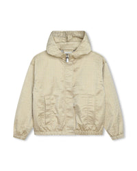 Veste coupe-vent à capuche en coton - Doré