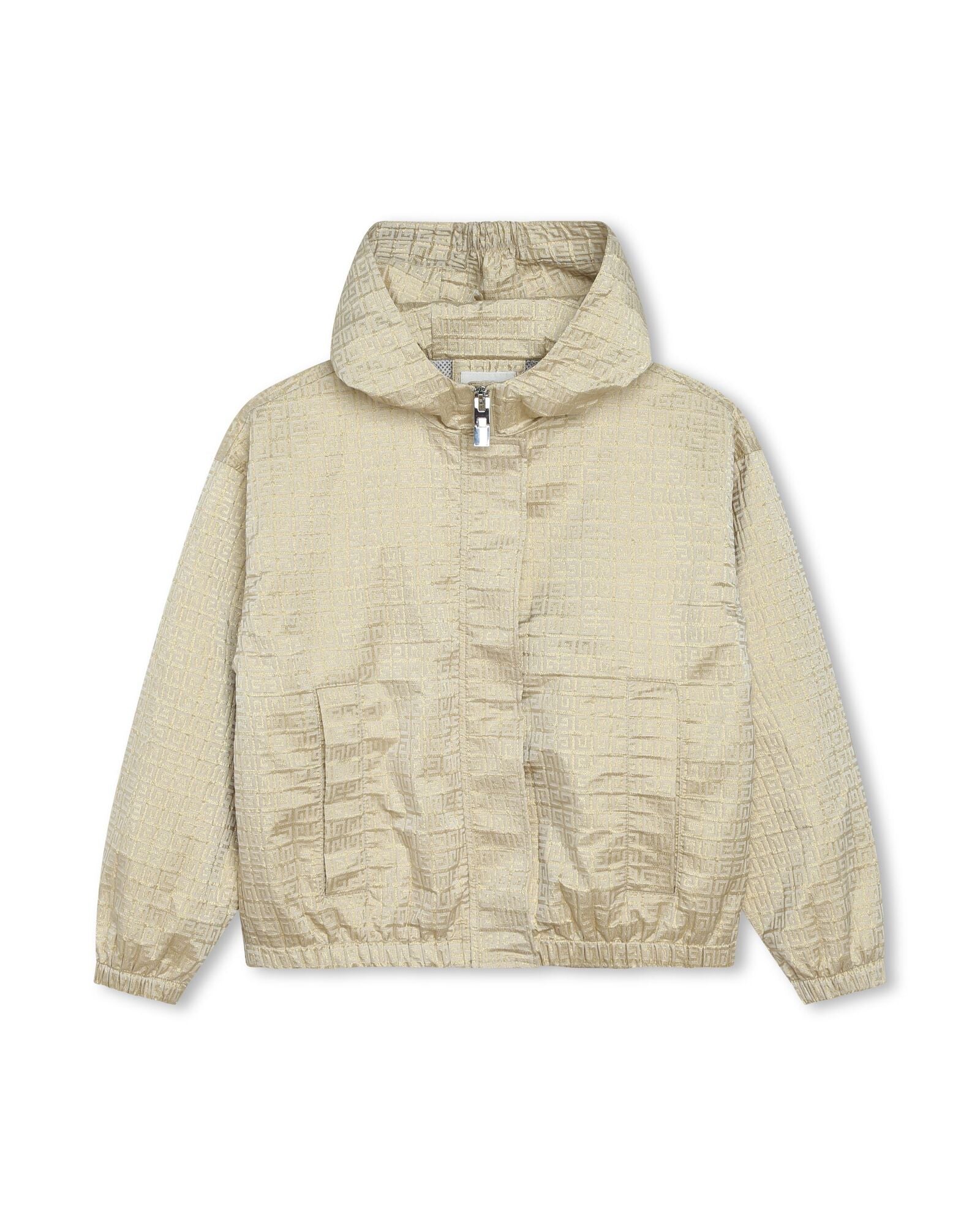Veste coupe-vent à capuche en coton - Doré