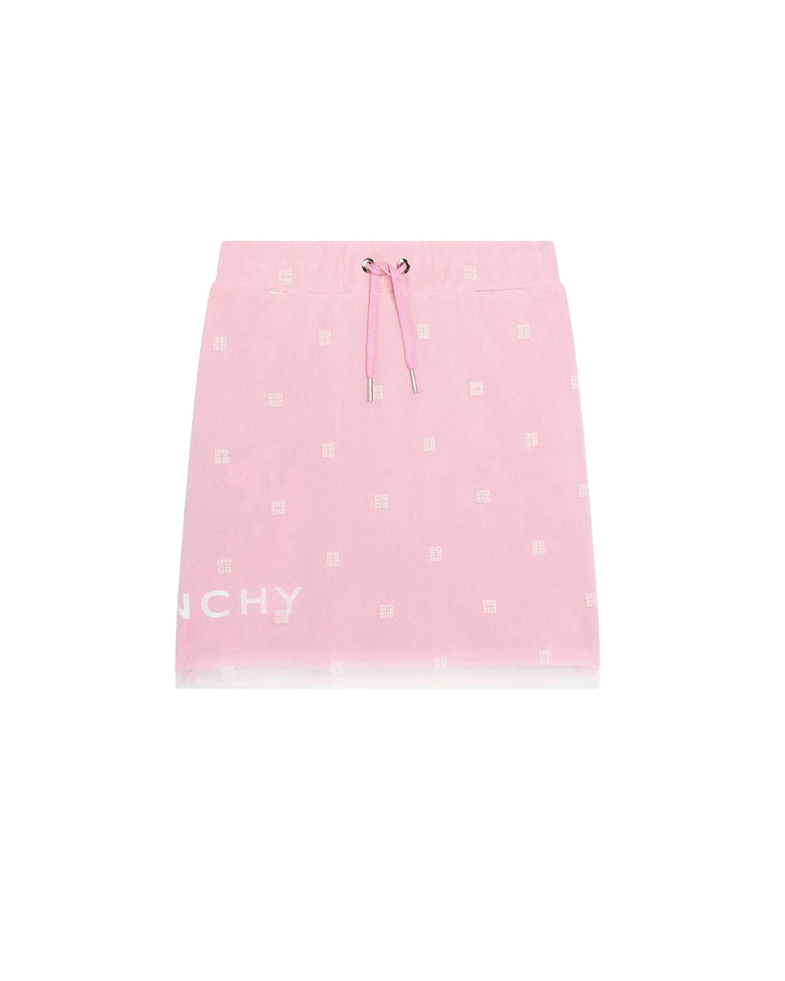 Jupe courte en tulle à pois - Rose Friandi