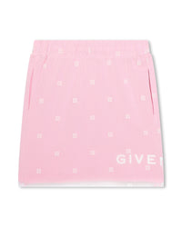 Jupe avec motif en tulle - Rose Friandise
