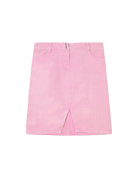 Jupe midi fendue en coton - Rose Friandi