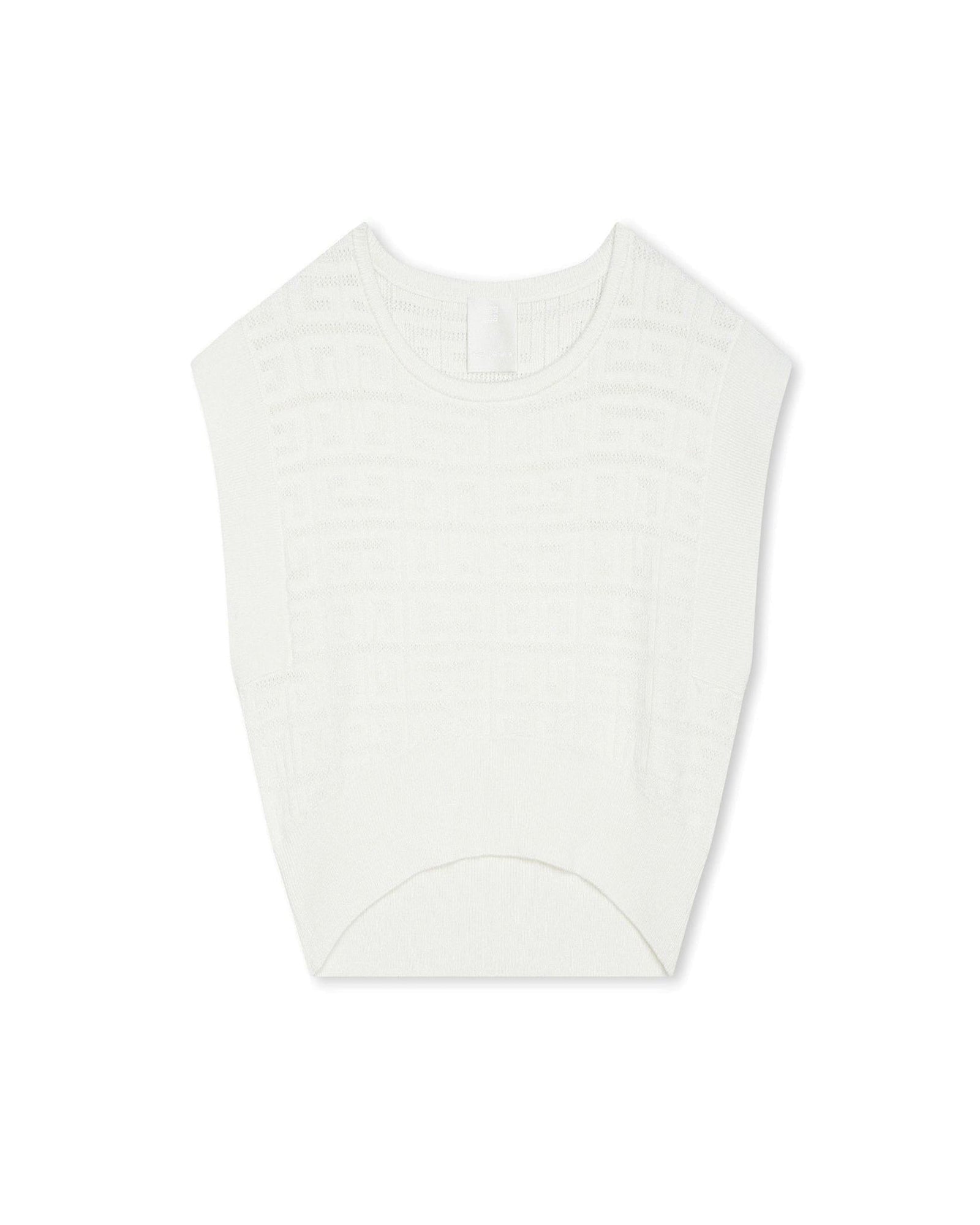 Pull court sans manches - Offwhite