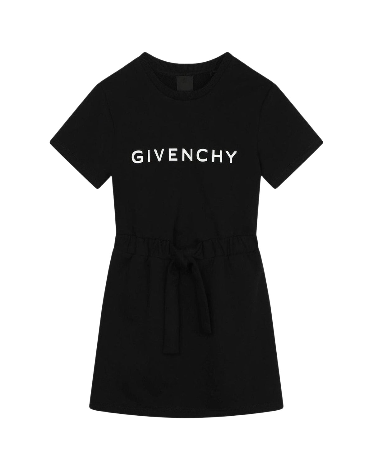 Robe à manches courtes en coton - Black