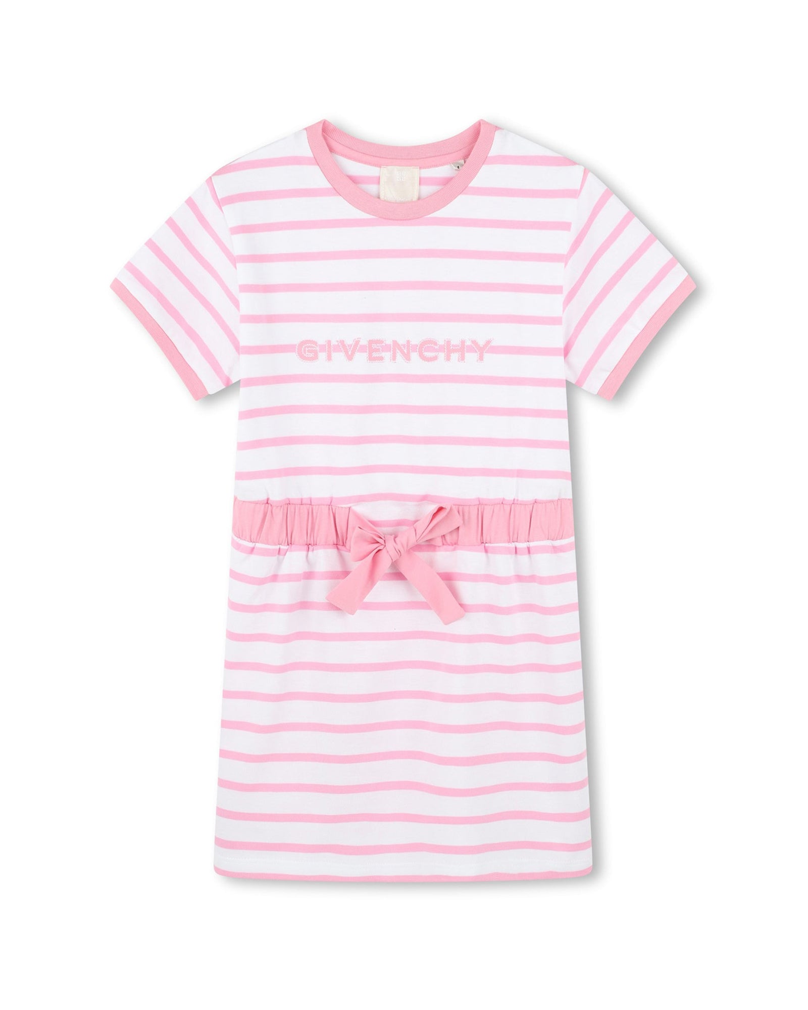 Robe à taille élastiquée - Blanc Rose