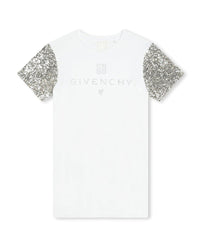 Robe fantaisie en coton - Blanc