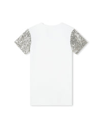 Robe fantaisie en coton - Blanc