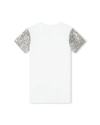Robe fantaisie en coton - Blanc