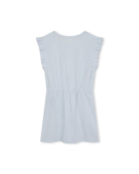 Robe à volants en coton - Ciel