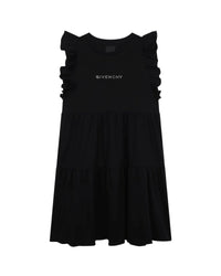 Robe à manches courtes en coton - Black