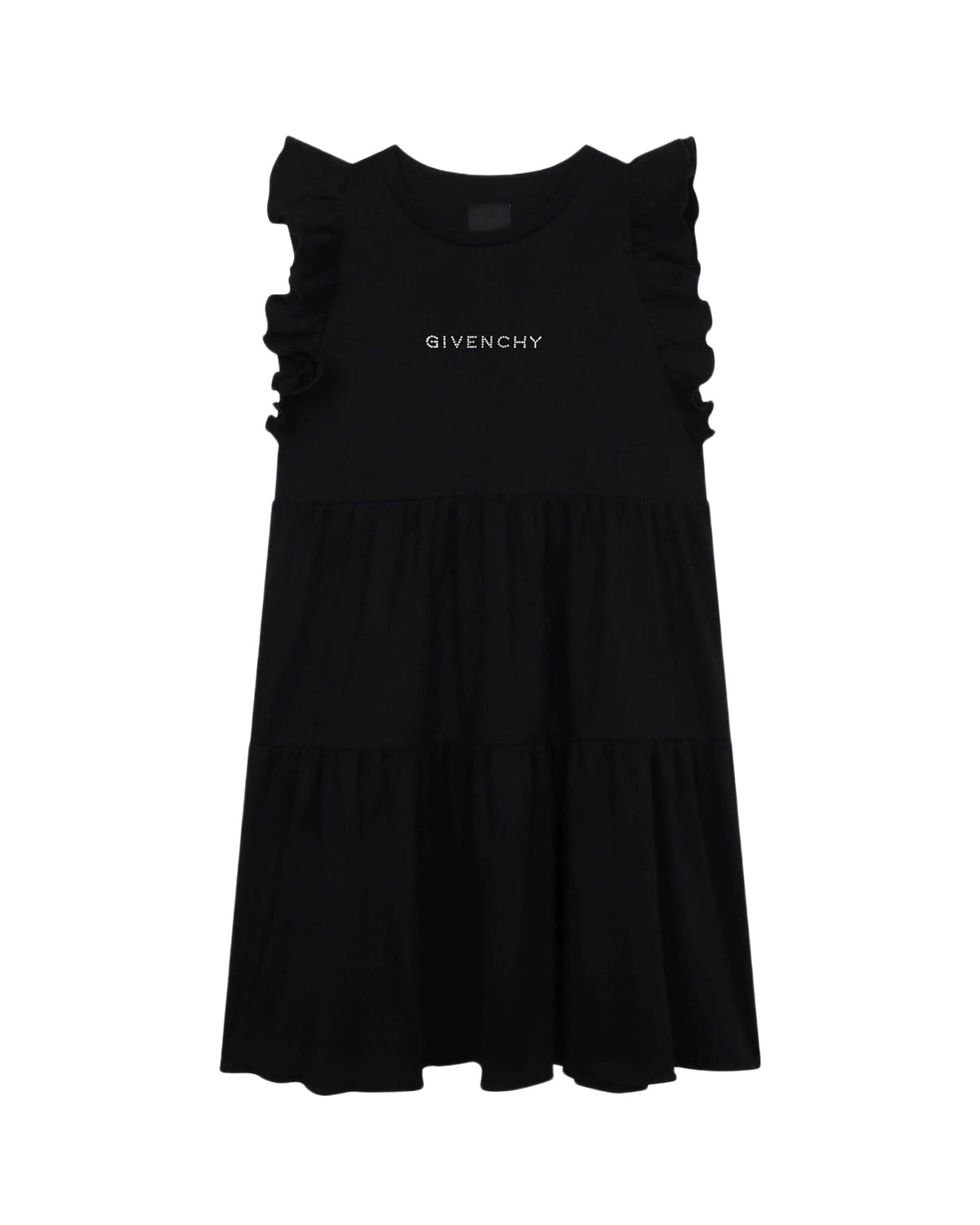 Robe à manches courtes en coton - Black